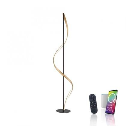 Paul Neuhaus Vloerlamp Q-Swing Smart Antraciet Goud 24 Watt