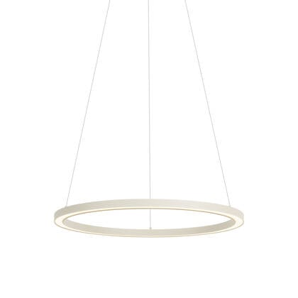 QAZQA Design hanglamp beige 60cm incl. LED 3-staps dimbaar - Girello