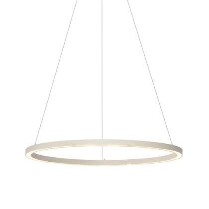 QAZQA Design hanglamp beige 80cm incl. LED 3-staps dimbaar - Girello