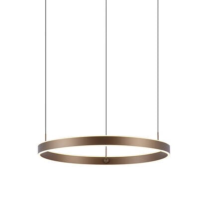 QAZQA Design hanglamp donker brons 3-staps dimbaar easylift - Titmus