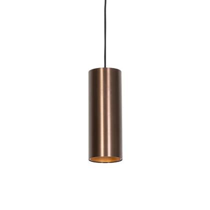 QAZQA Design hanglamp donkerbrons GU10 50mm - Tubo