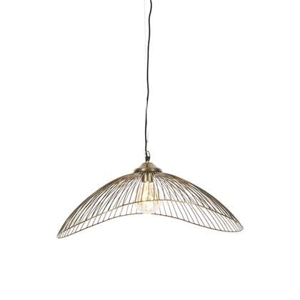 QAZQA Design hanglamp messing draad 64cm - Pia
