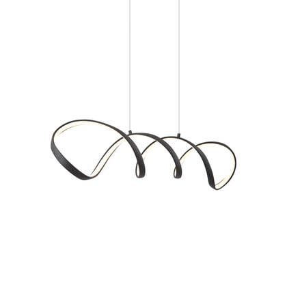 QAZQA Design hanglamp zwart 100cm incl. LED 3-staps dimbaar - Wokkel