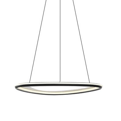 QAZQA Design hanglamp zwart 3-staps dimbaar - Organico