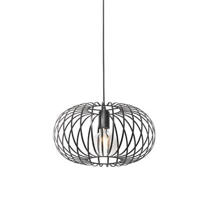 QAZQA Design hanglamp zwart draad 39cm - Johanna