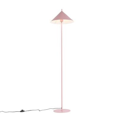 QAZQA Design vloerlamp roze driehoek - Triangolo