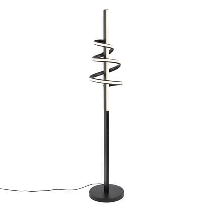 QAZQA Design vloerlamp zwart incl. LED dimbaar - Rolla