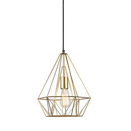 QAZQA Industriële hanglamp goud draad - Carcass
