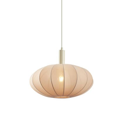 QAZQA Japandi hanglamp beige met stoffen kap - Bida