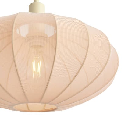 QAZQA Japandi vloerlamp beige met stoffen crème kap - Bida