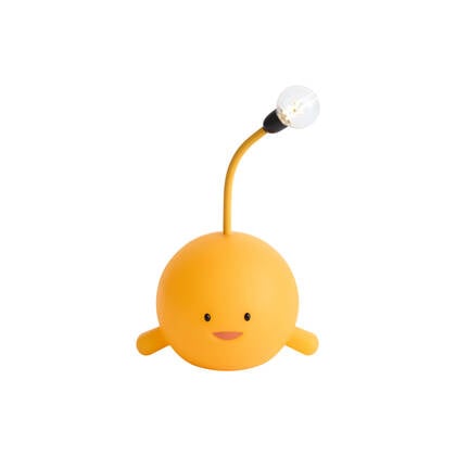 QAZQA Moderne tafellamp geel incl. LED oplaadbaar - Bulby