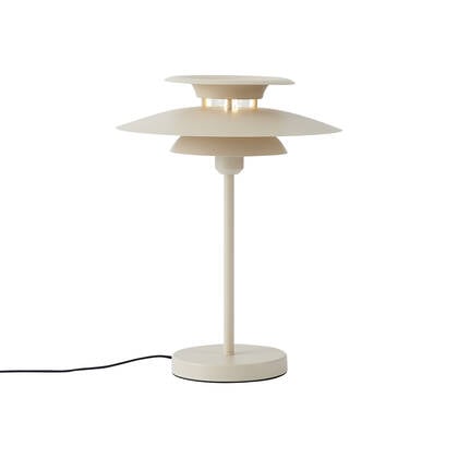 QAZQA Retro tafellamp beige staal 45cm - Pauly