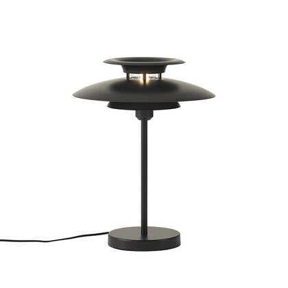 QAZQA Retro tafellamp zwart staal 45cm - Pauly