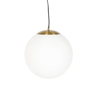 QAZQA Smart Scandinavische hanglamp goud met opaal glas 40cm incl.