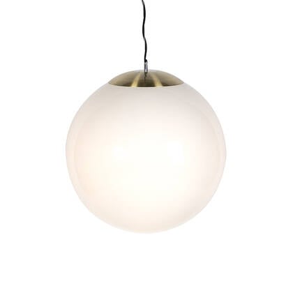 QAZQA Smart Scandinavische hanglamp goud met opaal glas 50cm incl.