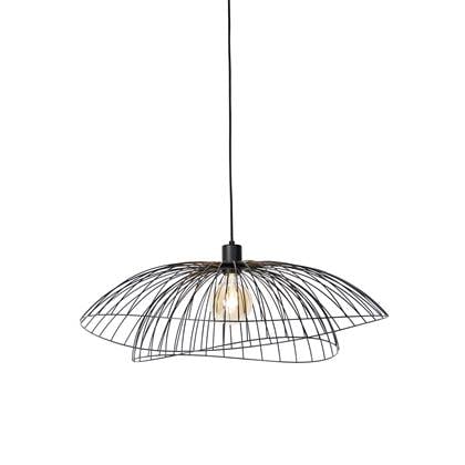 QAZQA Smart hanglamp zwart 66 cm incl. Wifi G95 - Pua