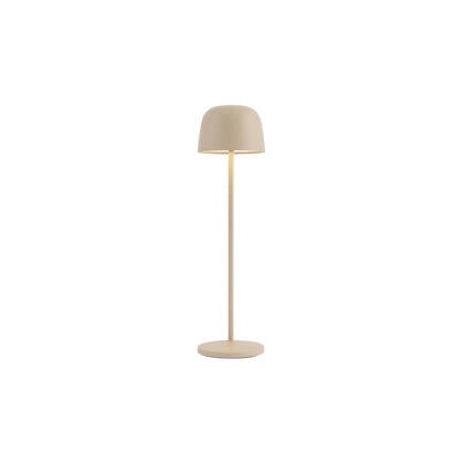 QAZQA Tafellamp beige incl. LED oplaadbaar met laadstation IP65 -