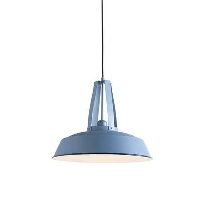 QAZQA Vintage hanglamp blauw rond 43cm - Living