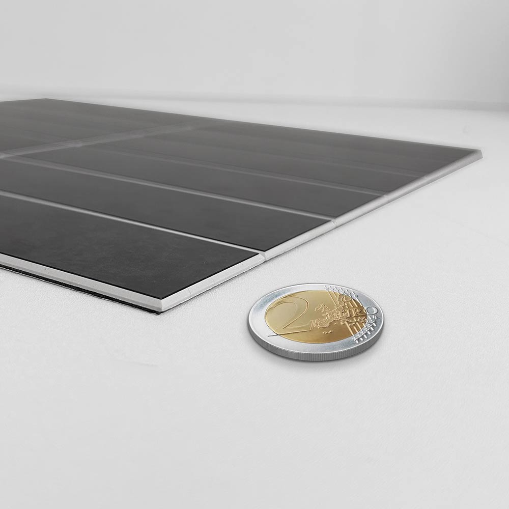 Zelfklevende SPC TEGEL Grijs - 30 cm x 29.6 cm x 0.4 cm | 0.5 kg | Paneli zelfklevende steenstrips - Afbeelding 3