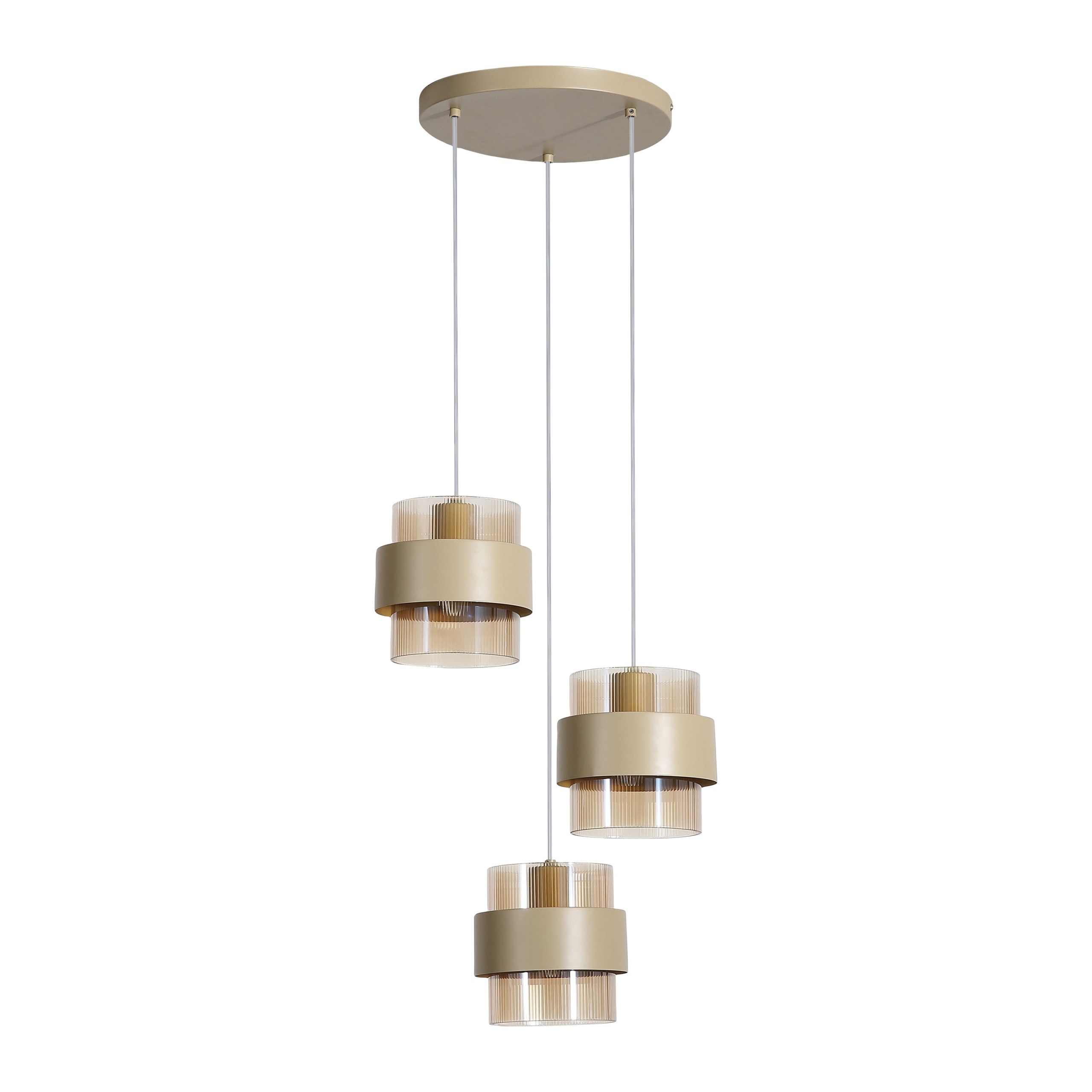 Searchlight Royal Hanglamp 3-lichts - Zand