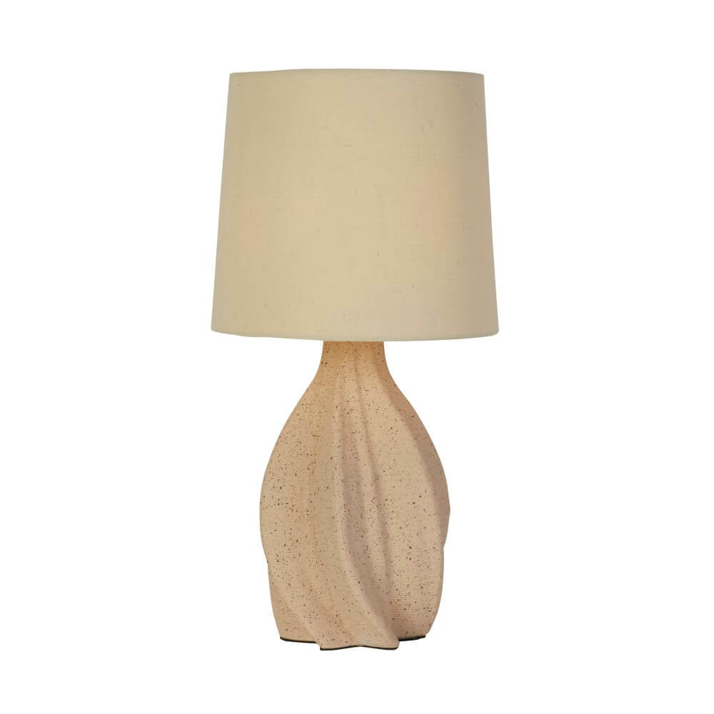 Searchlight Twist Tafellamp - Crème