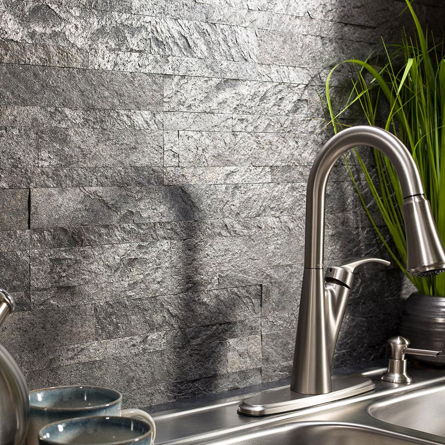 Zelfklevend Natuursteen Silver Shine | Paneli Natuursteen Wandpanelen - Afbeelding 3