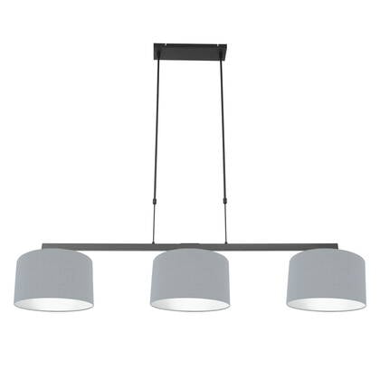 Steinhauer - hanglamp - Stang - zwart - linnen metaal - grote