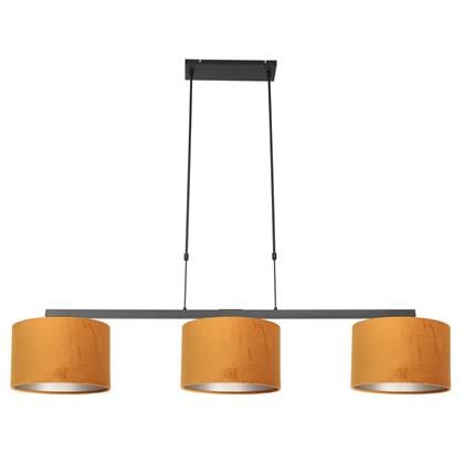 Steinhauer - hanglamp - Stang - zwart - metaal velours stof - grote
