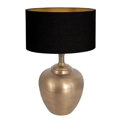 Steinhauer - tafellamp - Brass - brons - linnen metaal - Ø 40cm - E27