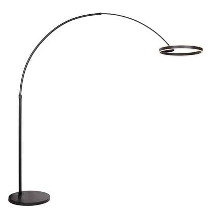 Steinhauer - vloerlamp - Ringlux - zwart - metaal - booglamp - LED -