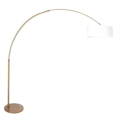 Steinhauer - vloerlamp - Sparkled Light - brons wit - linnen metaal -