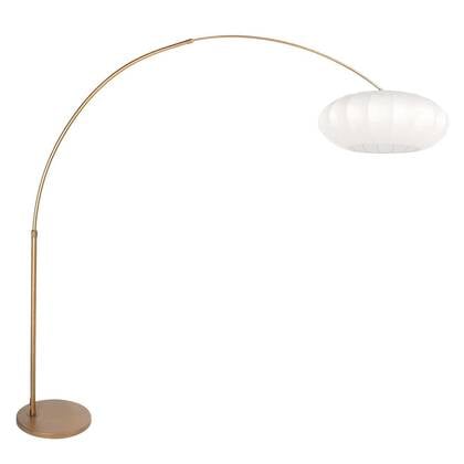 Steinhauer - vloerlamp - Sparkled Light - brons wit - metaal stof -