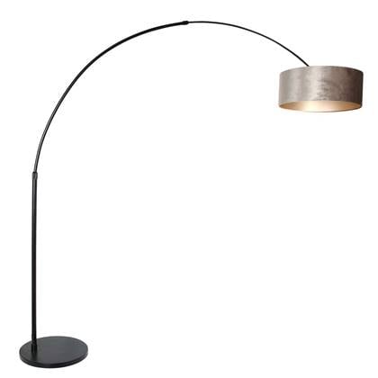Steinhauer - vloerlamp - Sparkled Light - zwart - metaal stof -