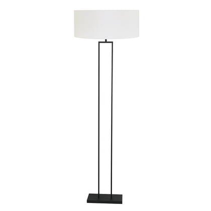 Steinhauer - vloerlamp - Stang - zwart - linnen metaal - Ø 50cm - E27
