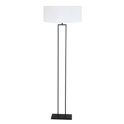 Steinhauer - vloerlamp - Stang - zwart - linnen metaal - Ø 50cm - E27