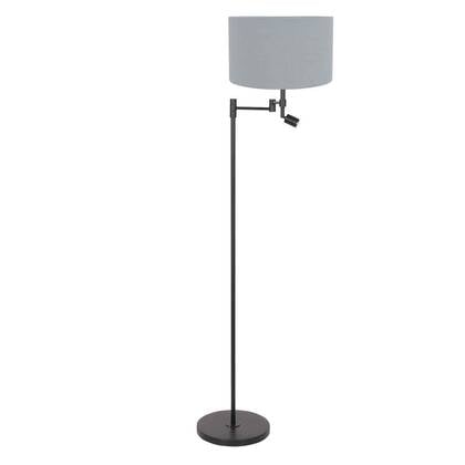 Steinhauer - vloerlamp - Stang - zwart - linnen metaal - schemerlamp