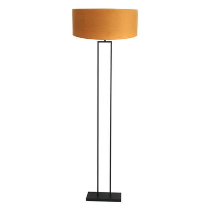 Steinhauer - vloerlamp - Stang - zwart - metaal velours stof - Ø 50cm