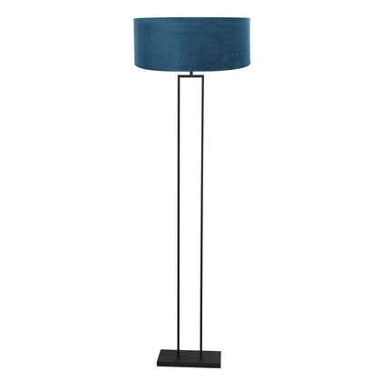 Steinhauer - vloerlamp - Stang - zwart - metaal velours stof - Ø 50cm