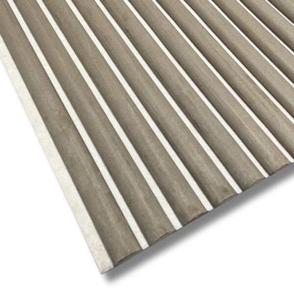 Suede Paneel AKU Khaki 260x60x2.1cm - 260 cm x 60 cm x 2 cm | 15 kg | Paneli akoestische wandpanelen - AKU Wandpanelen - Afbeelding 2