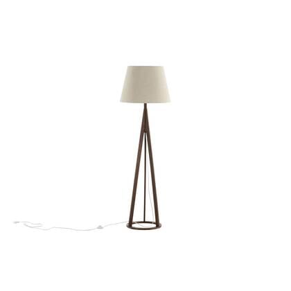Svea - Nala vloerlamp - 160 cm - linnen - espresso