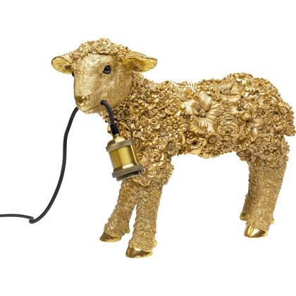 Tafellamp bloem schapen goud Kare Design