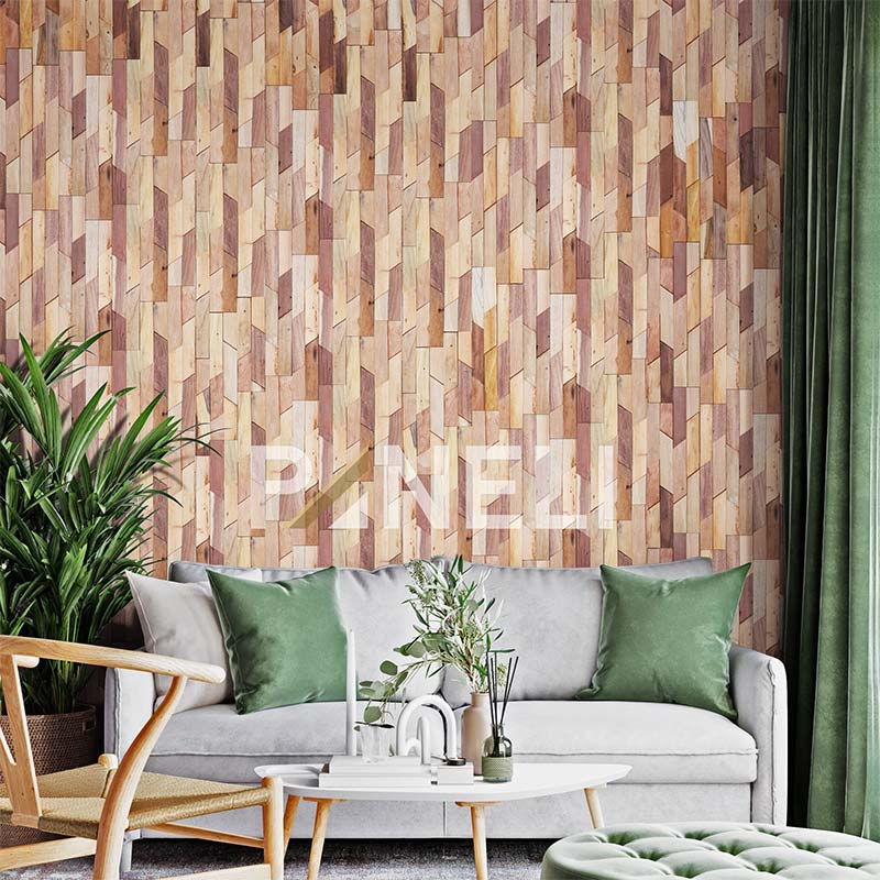 Houtstrips 3D Teakhout Onang 50x18cm - Afbeelding 2