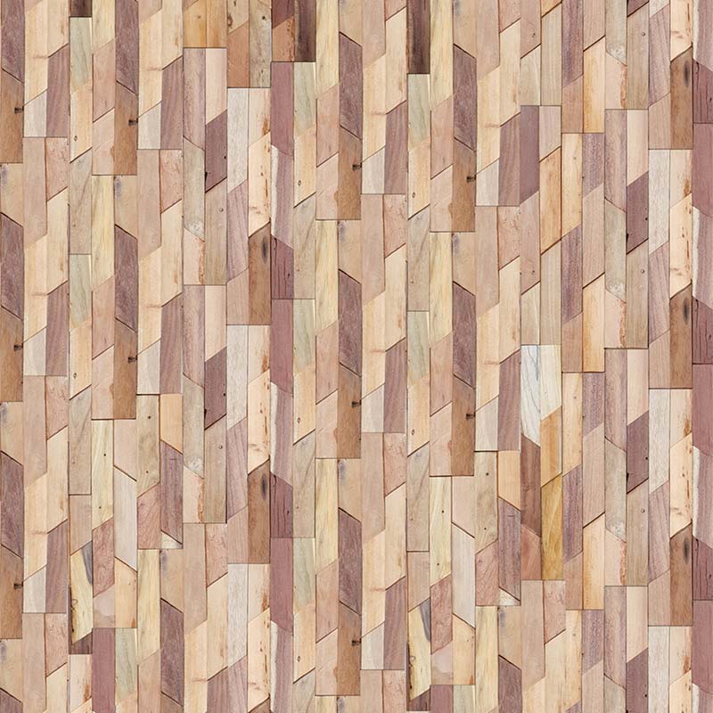 Houtstrips 3D Teakhout Onang 50x18cm - Afbeelding 3