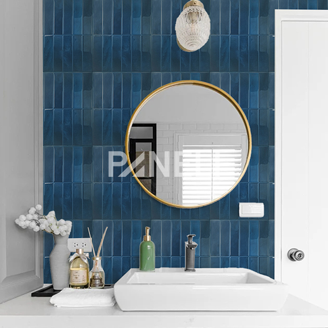 Tegelsticker Blauw Langwerpig - 29 cm x 22.9 cm x 0.11 cm | 0.07 kg | Paneli zelfklevende steenstrips - Afbeelding 2