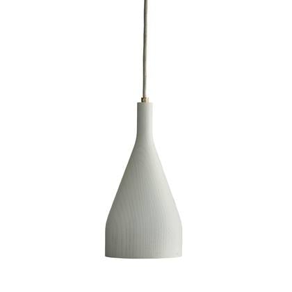 Timber hanglamp small Ø6.8 messing wit essen