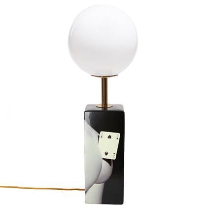 Toiletpaper tafellamp Two of Spades