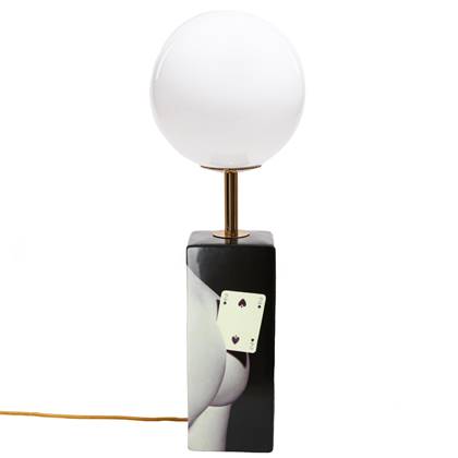 Toiletpaper tafellamp Two of Spades