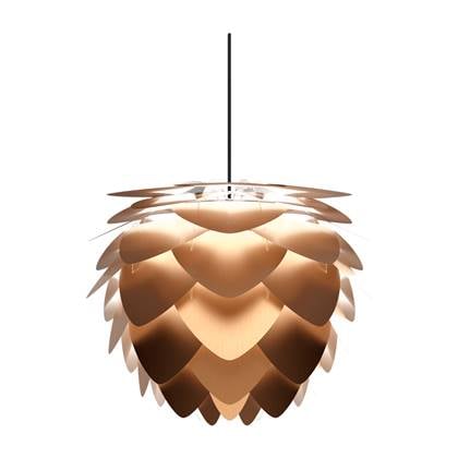 Umage Aluvia Mini hanglamp brushed bronze - met koordset zwart - Ø 40