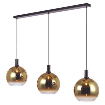 Vurna - Justine hanglamp 3L 120 cm glas goud