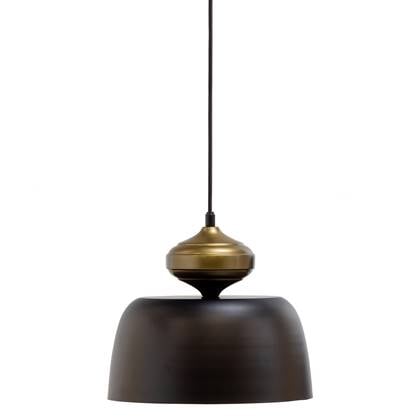 WOOOD Linne Hanglamp - Metaal - Zwart - 34x31x31